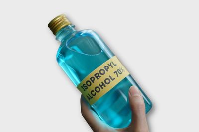 bottle of isopropyl alcohol