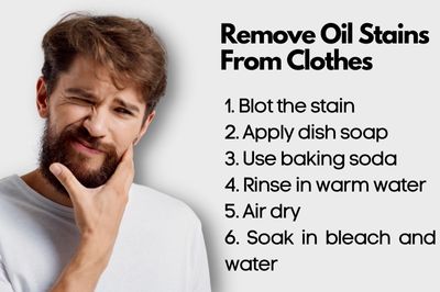 remove oil stains from clothes