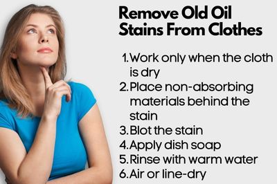 remove oil oil stains from clothes