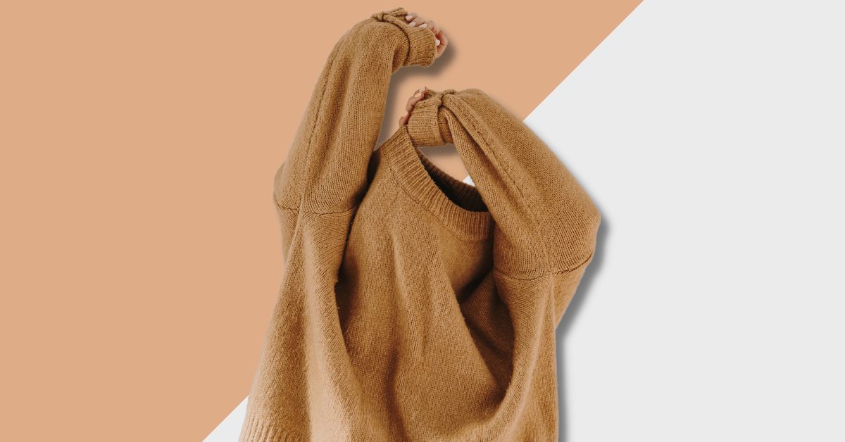 brown acrylic sweater