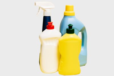 bottles of dishwashing liquid