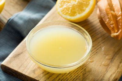 yellow lemon juice
