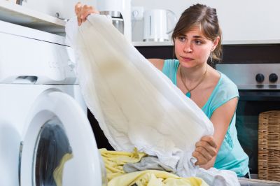 clothes bleeding color in dryer