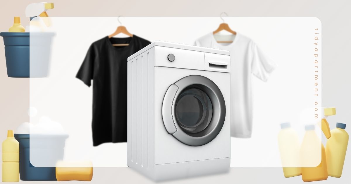 drying dark and light clothes in dryer