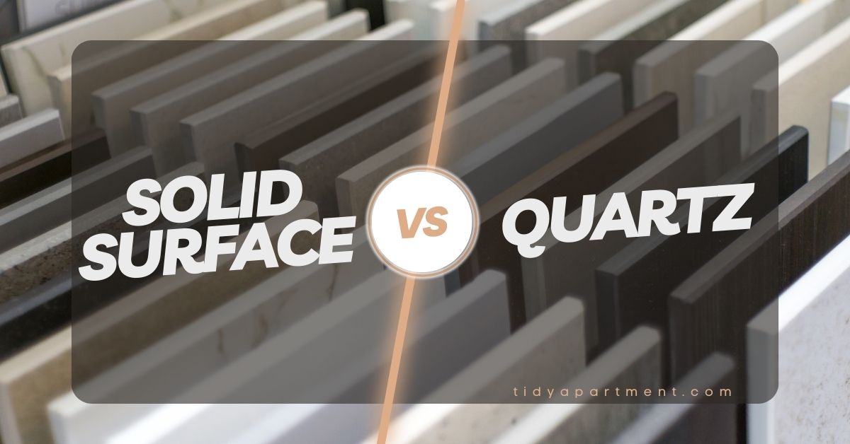 solid surface vs quartz countertop