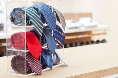 store silk ties in box