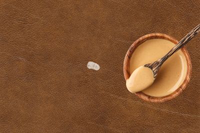 peanut butter method to remove gum from leather