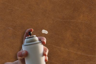 wd40 method to remove gum from leather