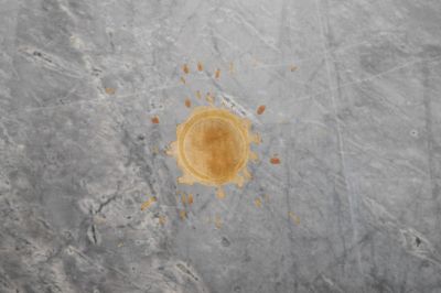 rust stains on granite countertop